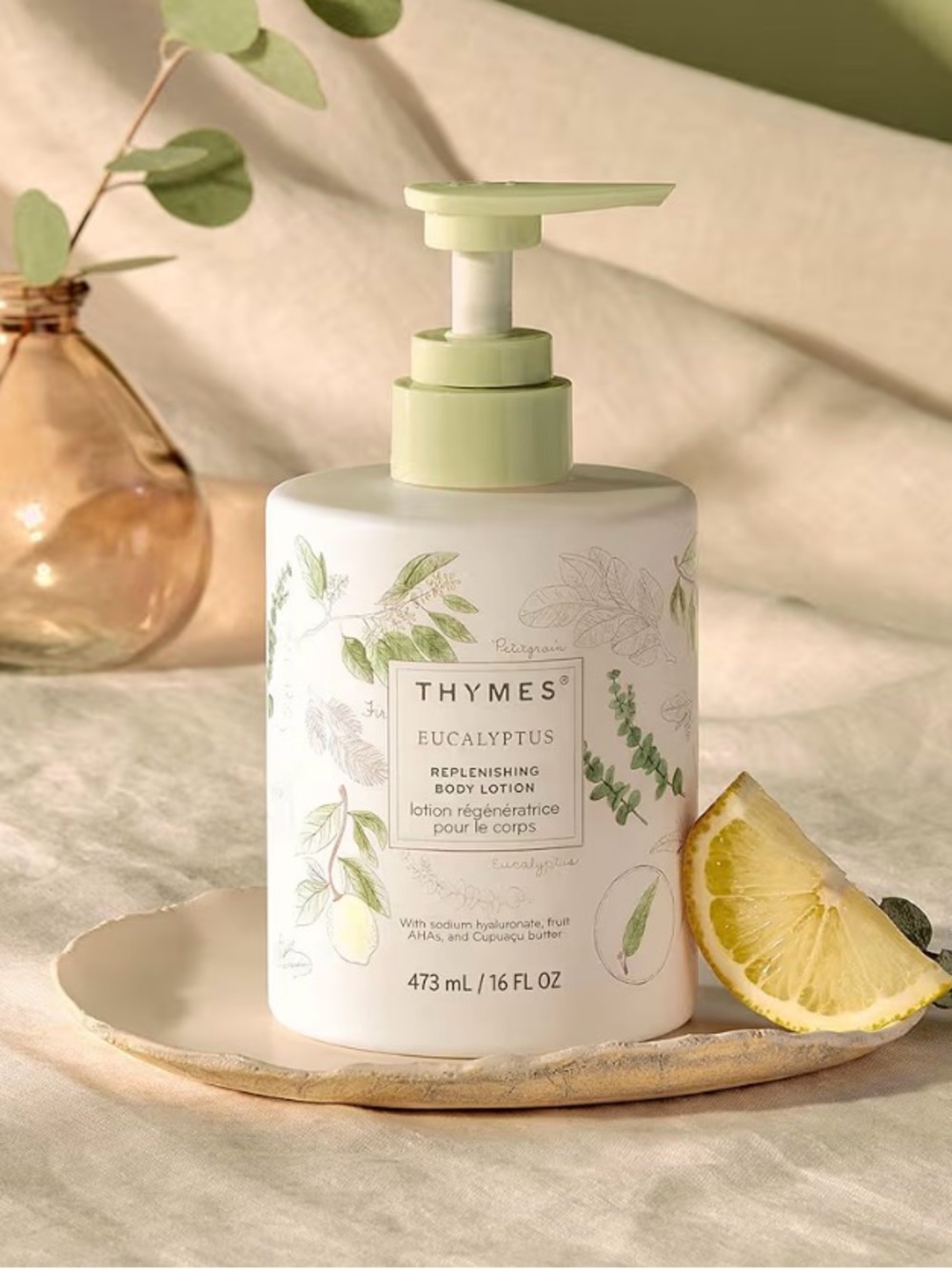 Thymes Large Replenishing Body Lotion - Moisturizing (Eucalyptus, 16 fl oz)